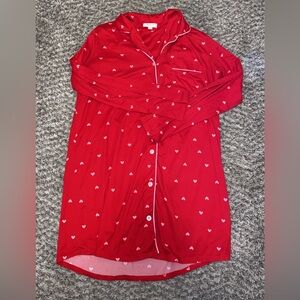 Laura Ashley Red Heart Nightgown